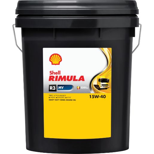 Rimula R3 Mv 15W40 Ci4 20L Shell para Vehículos Diesel