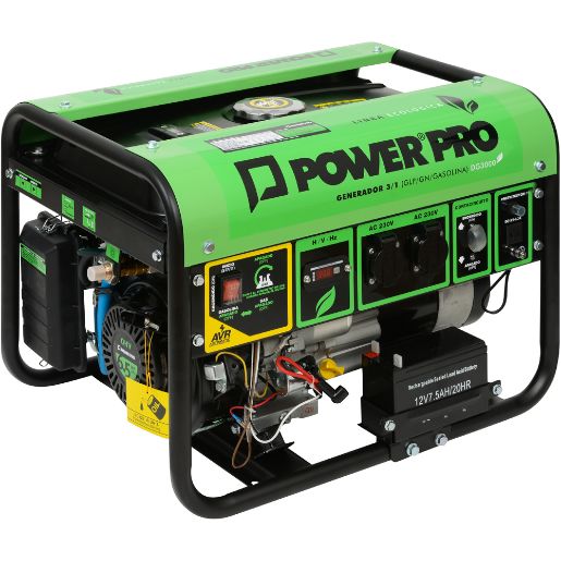 Generador monofasico - gas liquado o natural - partida electrica - 1kva