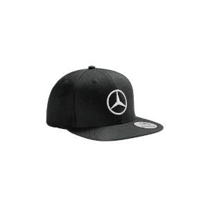 Gorro Plano Negro Mercedes Benz - Hombre Original Para Mercedes Benz