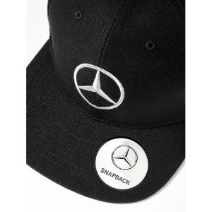 Gorro Plano Negro Mercedes Benz - Hombre Original Para Mercedes Benz