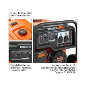 Generador monofasico - gasolina - partida electrica - 5.5kva