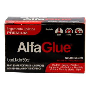 Pegamento Epóxico Negro Alfa Glue