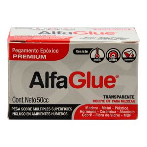 Pegamento Epóxico Transparente Alfa Glue