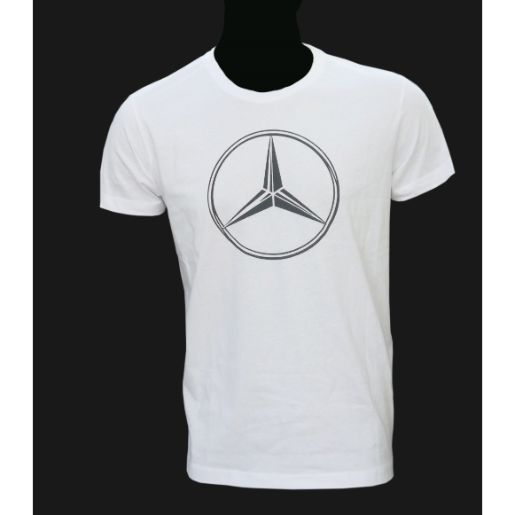 Polera Algodon Blanca Estampada Estrella marca S