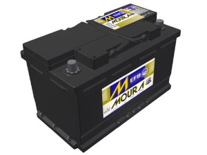 Bateria 12V 80AH 730 cca Borne Positivo Derecho EFB - Moura